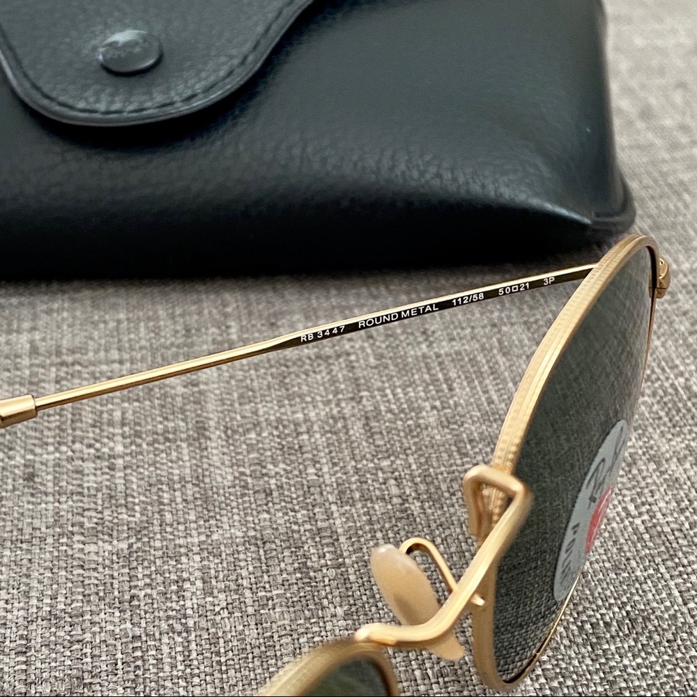 Ray-Ban RB3447 Round Metal Polarized Sunglasses - Picture 5 of 8